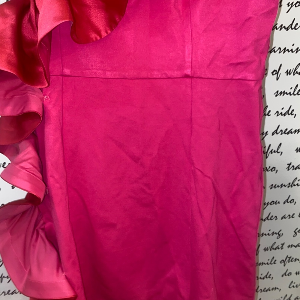 HUTCH SLEEVELESS RUFFLE SHEATH MINI DRESS - Picture 10 of 10